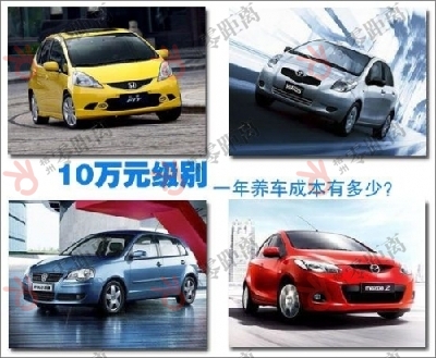 點擊查看原圖 10萬元經濟型車一年養車成本 你知道多少?