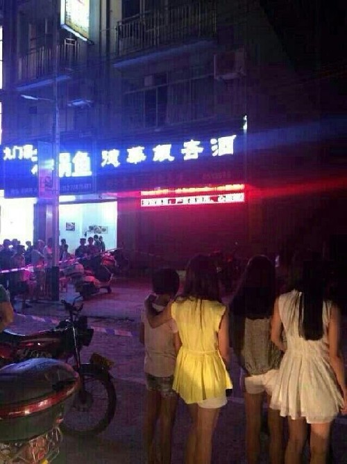 案發現場。  圖片來自網友“心的旅途”